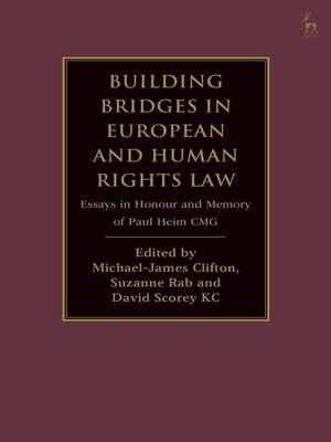 cover image of Building Bridges in European and Human Rights Law